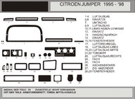 Fiat Ducato 1995-2006 Armaturenbrett Abdeckungen (Modell 1995-1998) Blau Foto 1