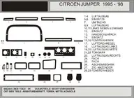 Citroen Jumper 1995-2006 Armaturenbrett Abdeckungen (Modell 1995-1998) Foto 1