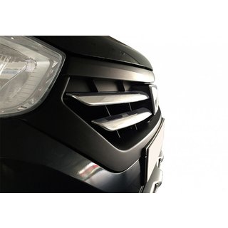 Chrom Kühlergrill Blenden (2015↗, 4 Stk, Edelstahl) Dacia Lodgy 2012-2022 Foto 1