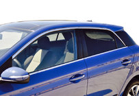 Hyundai I-20 2014-2020 Komplette Fensterrahmen Abdeckung (10 Stk, Edelstahl) Foto 1