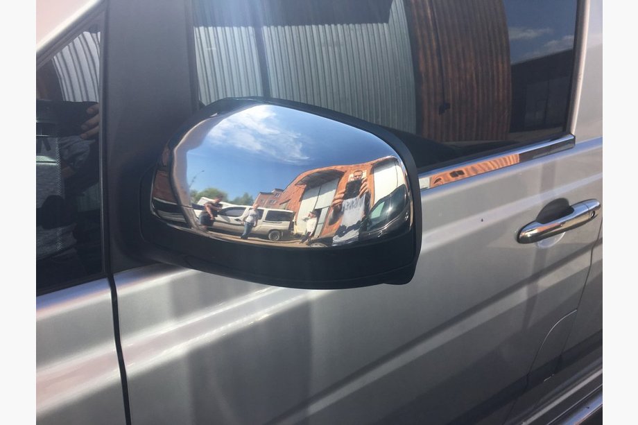 Mercedes Viano 2004-2014 Spiegelabdeckungen Chrom VITO 2010-2014 (2 Stk) OmsaLine - Chrom Kunststoff Foto 4
