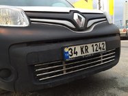 Renault Kangoo 2008–2020 Einteiliger Edelstahl-Kühlergrill für Stoßstange Foto 3