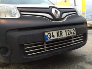 Renault Kangoo 2008–2020 Einteiliger Edelstahl-Kühlergrill für Stoßstange Foto 6