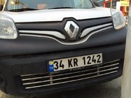 Renault Kangoo 2008–2020 Einteiliger Edelstahl-Kühlergrill für Stoßstange Foto 7