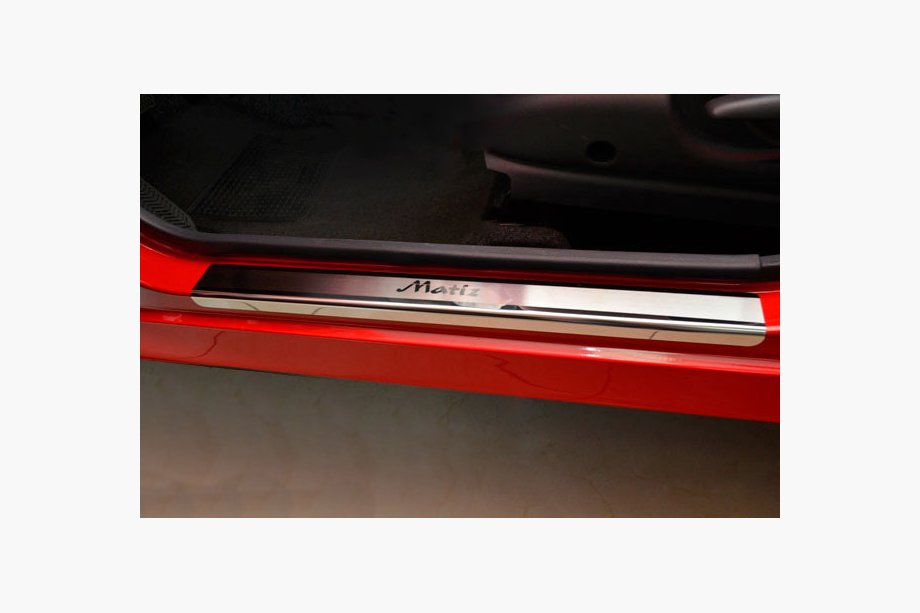 Daewoo Matiz 1998-2008 Einstiegsleisten Abdeckungen NataNika Premium (4 Stk, Edelstahl) Image