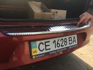 Renault Logan I 2008-2013 Heckstoßstangenschutz Carmos Edelstahl Foto 2