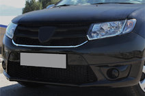 Renault Sandero 2013-2022 Grillabdeckung Edelstahl Foto 1