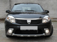 Renault Sandero 2007-2013 Frontstoßstangen Abdeckungen (3 Stk., Grundiert) Foto 1