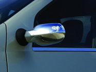 Renault Logan I 2005-2008 Spiegelabdeckungen komplett (2 Stk) Carmos - Verchromter Kunststoff Foto 5
