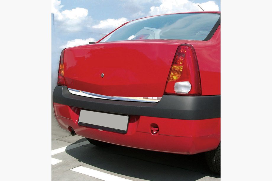 Renault Logan I 2008-2013 Chromleiste untere Kante Kofferraumdeckel (Edelstahl) Image
