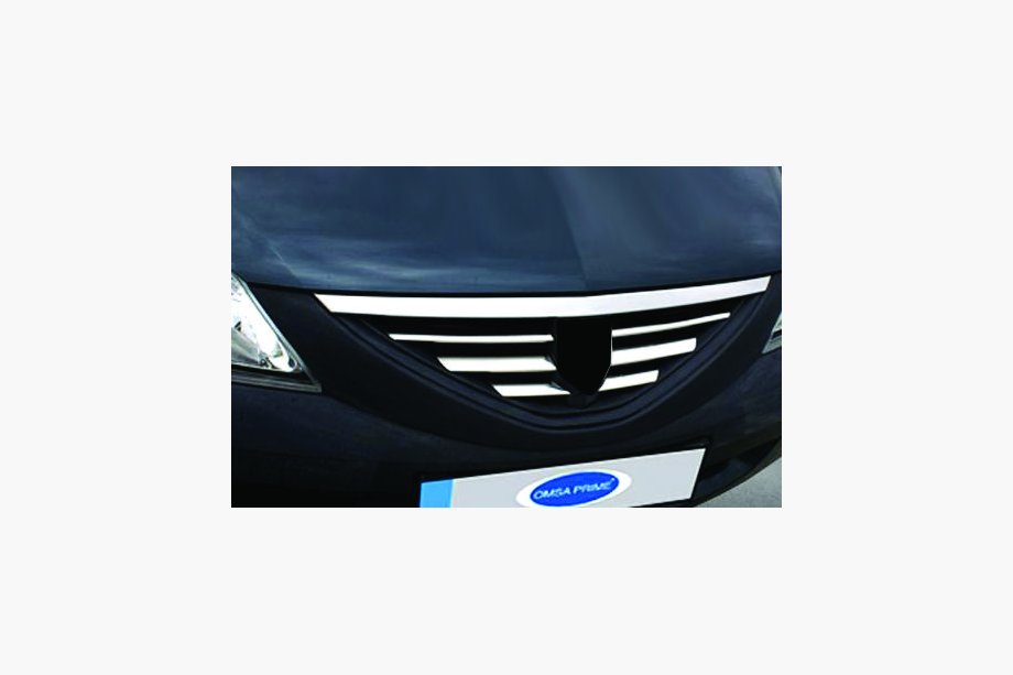 Dacia Logan MCV 2004-2014 Edelstahl Frontgrill Abdeckungen Image