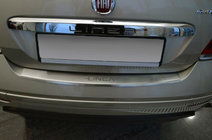 Fiat Linea 2006-2018 Heckstoßstangenschutz mit Kante Nataniko (2012+, Edelstahl) Foto 1