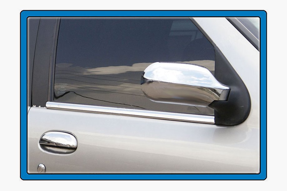 Fiat Albea 2002-2012 Fensterzierleisten außen Edelstahl (4 Stk.) Foto 1