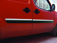 Fiat Doblo I 2005-2010 Türleisten Schmale Ausführung (4 Stk, Edelstahl) OmsaLine - Italienischer Edelstahl Foto 3