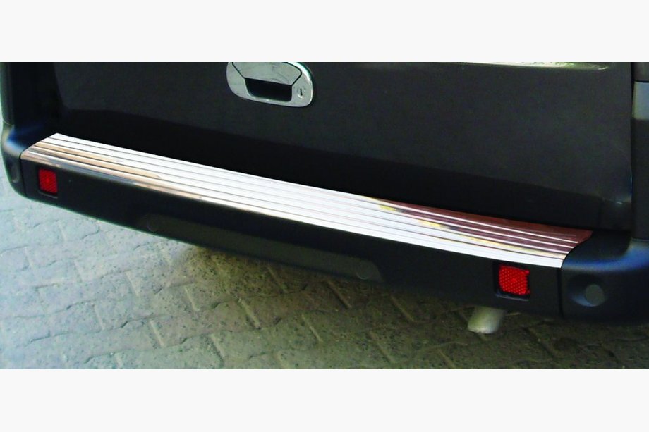Fiat Doblo I 2001-2005 Heckstoßstangenabdeckung OmsaLine Edelstahl Foto 2