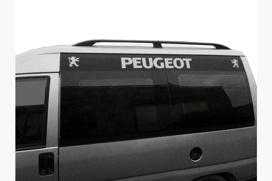 Citroen Jumpy 1996-2007 Dachreling Schwarz Kurze Basis, Kunststofffüße Image