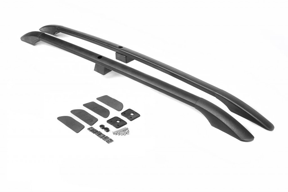 Volkswagen Touareg 2002–2010 Dachreling Schwarz (türkisches Design) Metallfüße Image