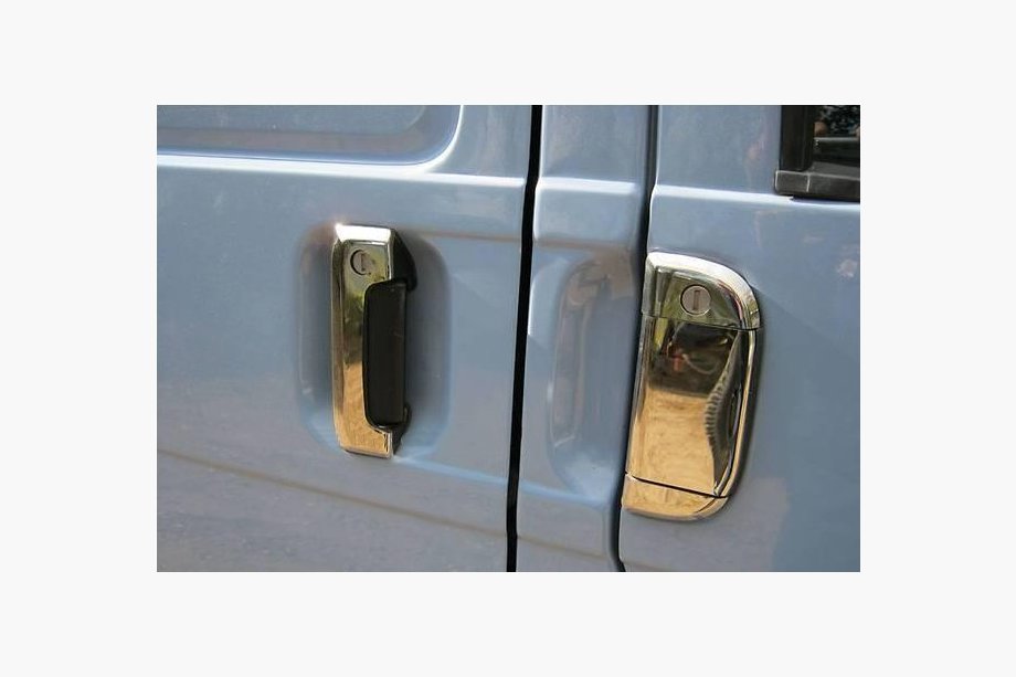 Volkswagen T4 Caravelle/Multivan 1990–2003 Chrom Türgriffblenden (7-teilig, Edelstahl) Carmos - Türkischer Edelstahl Foto 2