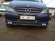 Mercedes Vito W639 2004-2014 Stoßstangenaufsatz mit 4 Scheinwerfern (grundiert zum Lackieren) Foto 3