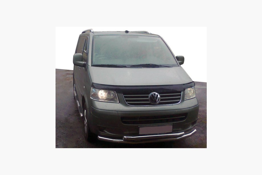 Volkswagen T5 Multivan 2003–2010 Vordere Doppelstoßstange 60/48 mm (Edelstahl) 60 x 60mm Image