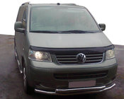 Volkswagen T5 Multivan 2003–2010 Vordere Doppelstoßstange 60/48 mm (Edelstahl) 60 x 60mm Foto 1