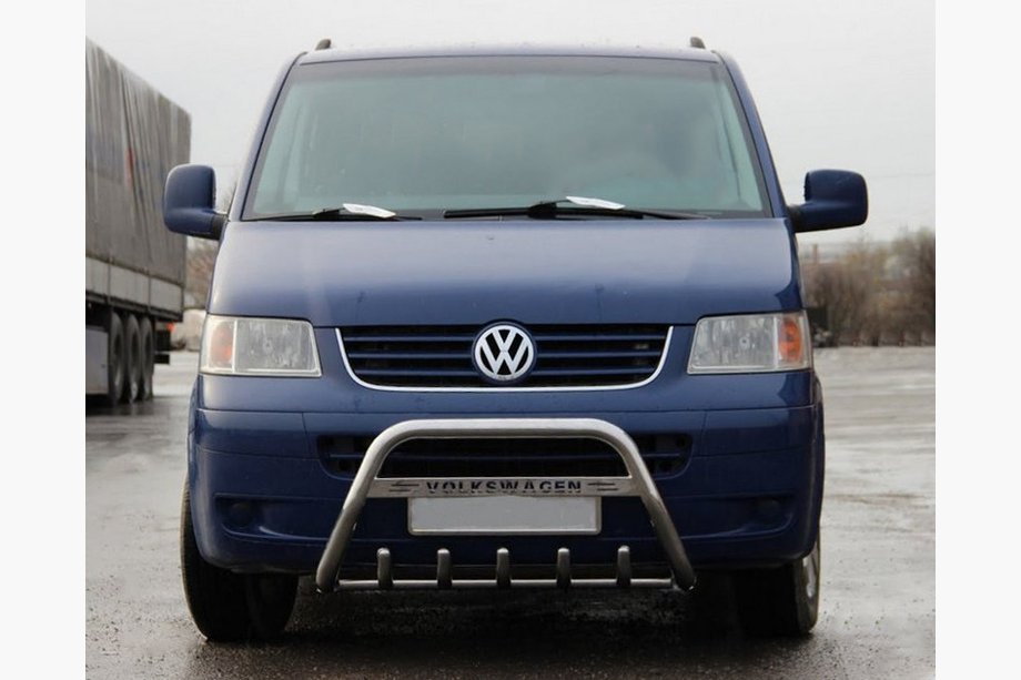 Volkswagen T5 Multivan 2003–2010 Frontbügel WT003 (Edelstahl) Image