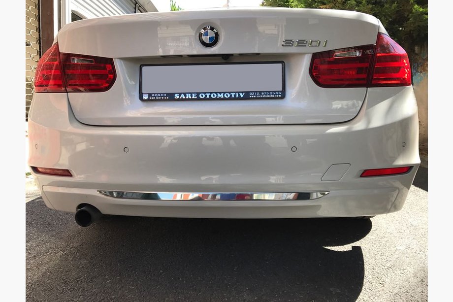 BMW 3 Series F30/F31 2012-2019 Heckstoßstangenleiste Edelstahl Image
