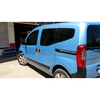 Edelstahl Zierleisten für Schiebetüren (2 Stk) Fiat Fiorino/Qubo 2008-2024 Foto 2
