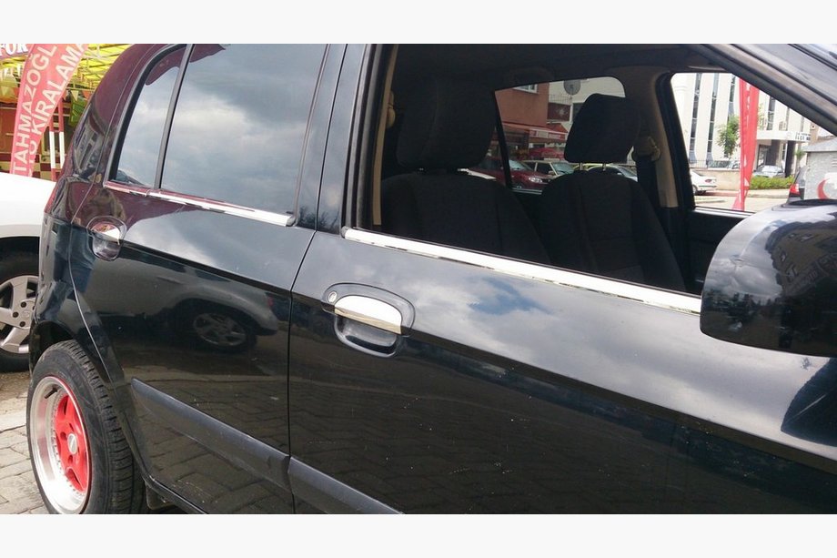 Hyundai Getz 2002- Fensterzierleisten Edelstahl außen (6-tlg.) Carmos - Türkischer Edelstahl Image