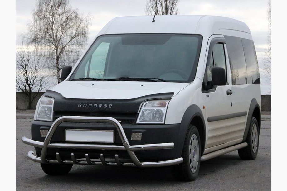 Ford Connect 2010-2013 Frontbügel mit Doppelstreben WT003-Plus-2 (Edelstahl) Image
