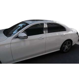 Edelstahl Säulenabdeckungen Mercedes E-class W213 2016-2023 Foto 4