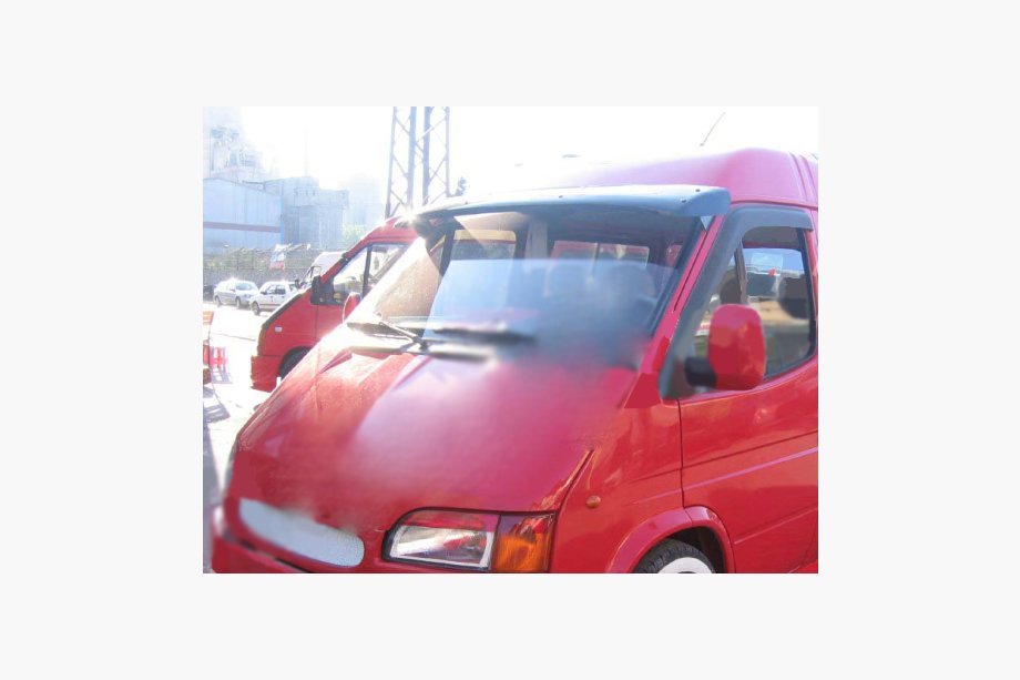 Ford Transit 1991-2000 Frontscheibenblende (schwarz glanz, 5mm) Foto 2