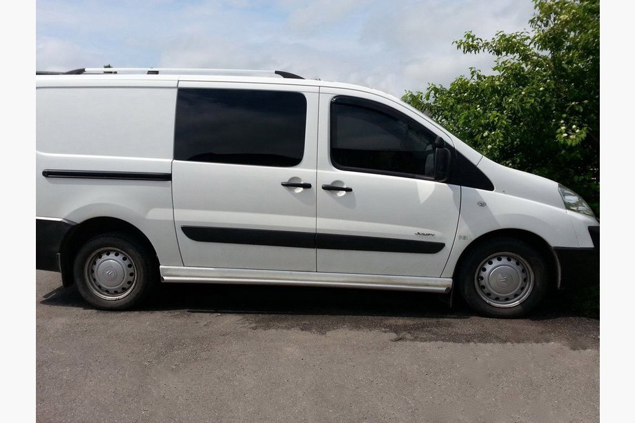 Citroen Jumpy 2007–2017 Seitliche Rohre (2 Stk., Edelstahl) Ø60, kurzer Radstand Image
