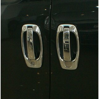 Chrom Türgriffblenden und Umrandungen (8 Stk., Edelstahl) Citroen Nemo 2007-2017 Foto 3