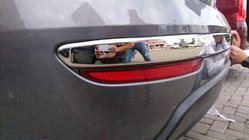 Fiat Linea 2006-2018 Chrom Ladekantenschutz hinten Stoßstange (2012↗, Edelstahl, 3 Stk) Foto 4