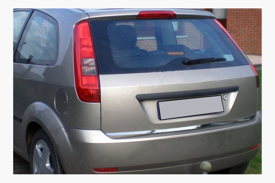 Ford Fiesta 2002-2008 Kofferraumdeckel Leiste Edelstahl Carmos - Türkischer Edelstahl Image