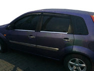 Ford Fiesta 2002-2008 Fensterrahmen Zierleisten Edelstahl Aussen (4 Stk) Carmos - Türkischer Edelstahl Foto 3