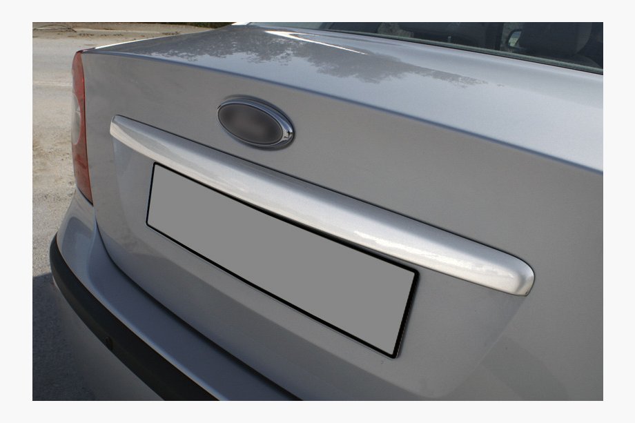 Ford Focus II 2005-2008 Kofferraumdeckel Leiste (SEDAN, Edelstahl) Carmos - Türkischer Edelstahl Image