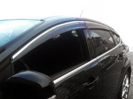 Ford Focus III 2011-2017 Chrom Windabweiser (6 Stk., Sunflex) Schrägheck Foto 1