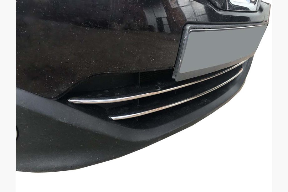 Nissan Qashqai 2010-2014 SALE! Zierleisten für unteren Kühlergrill (2 Stk, Edelstahl) Image
