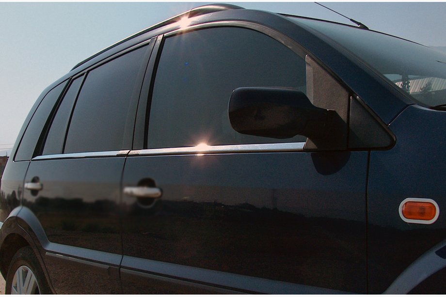 Ford Fusion 2002-2012 Fensterrahmen Zierleisten Aussen Edelstahl (4 Stk) OmsaLine - Italienischer Edelstahl Image