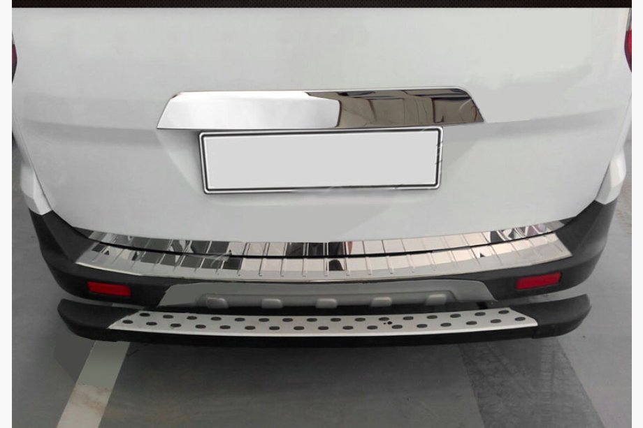 Ford Courier 2014-2023 Heckstoßstangenabdeckung OmsaLine (glänzend, Edelstahl) Image