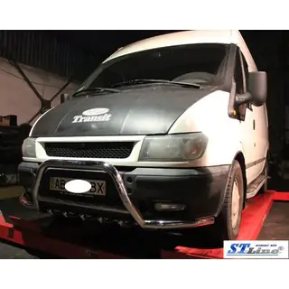 Frontschutzbügel WT003-Plus (2000-2006, Edelstahl) Ford Transit 2000–2014 Foto 2