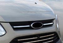 Ford Custom 2013-2022 Chrom Zierleisten für oberen Kühlergrill 2013-2018 (2 Stk., Edelstahl) Foto 1