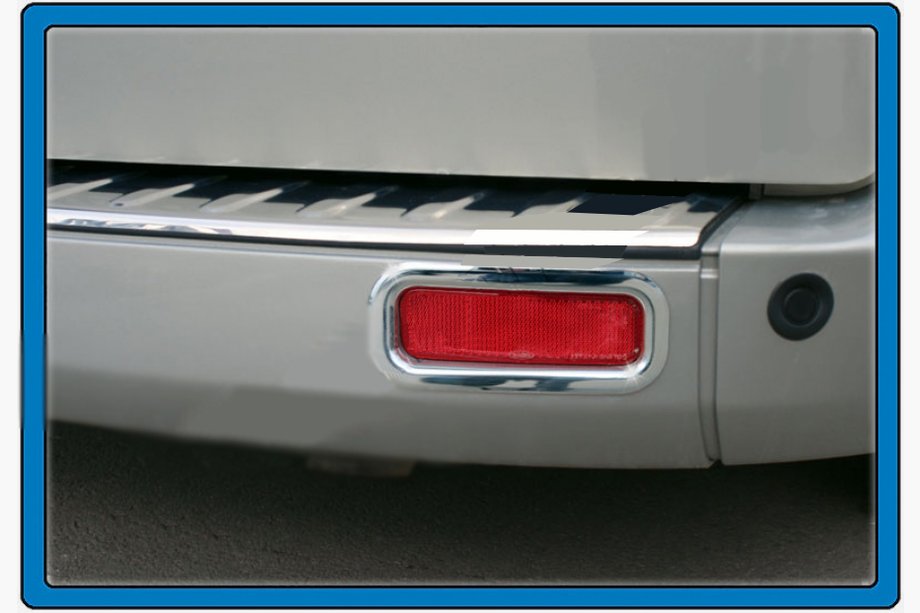 Ford Custom 2013-2022 Zierleisten fuer hintere Reflektoren (2 Stk, Edelstahl) OmsaLine - Italienischer Edelstahl Image