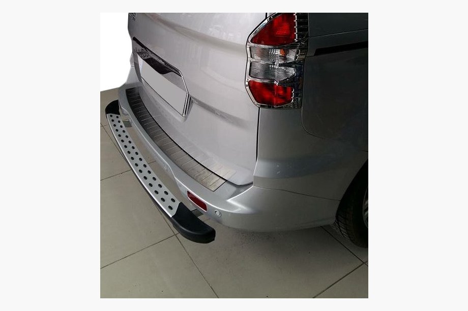 Ford Courier 2014-2023 Heckstoßstangenabdeckung OmsaLine (matt, Edelstahl) Image