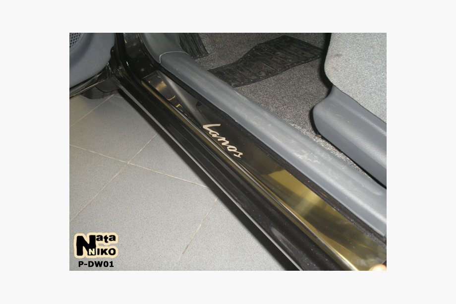 Daewoo Lanos 1998-2017 Einstiegsleisten Abdeckungen Nataniko (4 Stk, Edelstahl) Image