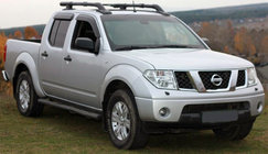 Nissan Navara 2006-2015 Windabweiser (4 Stk, Niken) Foto 1