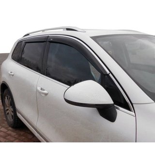Windabweiser mit Chromleisten (4 Stk, Niken) Volkswagen Tiguan 2007-2016 Foto 1