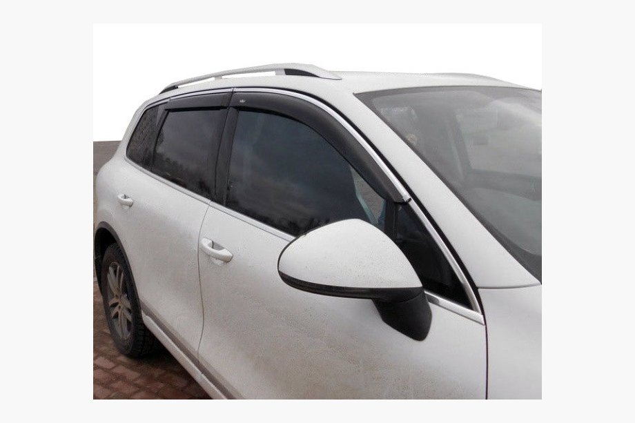 Volkswagen Tiguan 2007-2016 Windabweiser mit Chromleisten (4 Stk, Niken) Image